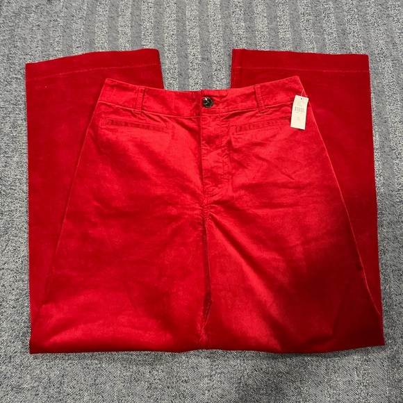 anthropologie maeve the colette cropped wide leg courdory pants | size 32 - Picture 4 of 5